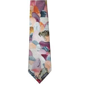 Georges Duboeuf Silk Tie Beaujolais Nouveau Colorful Watercolor Design 3.5x 57